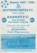 Southend United v Barnet 18-Aug-1993