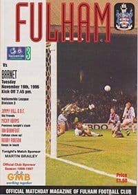 Fulham v Barnet 19-Nov-1996