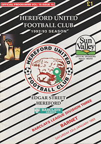 Hereford United v Barnet 23-Jan-1993