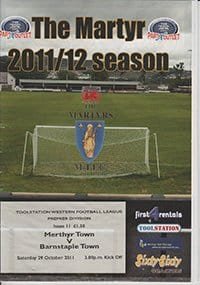 Merthyr Town v Barnstaple Town 29-Oct-2011