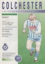 Colchester United v Barnet 29-Jan-1993