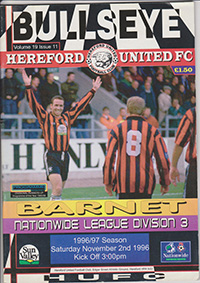 Hereford United v Barnet 02-Nov-1996