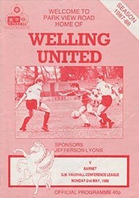 Welling United v Barnet 02-May-1988