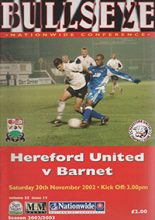 Hereford United v Barnet 30-Nov-2002