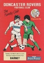 Doncaster Rovers v Barnet 31-Mar-1992
