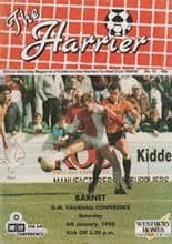 Kidderminster Harriers v Barnet 06-Jan-1990