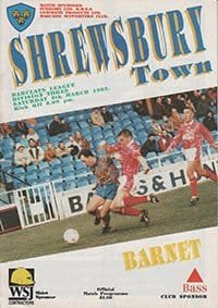 Shrewsbury Town v Barnet 06-Mar-1993