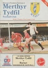 Merthyr Tydfil v Barnet 09-Sep-1989