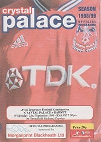 Crystal Palace Reserves v Barnet Reserves 23-Sep-1998