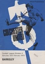 Colchester United v Barnsley 10-Feb-1973