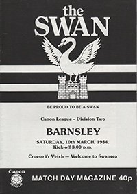 Swansea City v Barnsley 10-Mar-1984