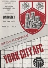 York City v Barnsley 13-Nov-1971