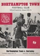 Northampton Town v Barnsley 14-Oct-1972