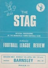 Mansfield Town v Barnsley 14-Apr-1969