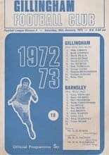 Gillingham v Barnsley 20-Jan-1973