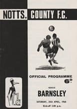 Notts County v Barnsley 20-Apr-1968