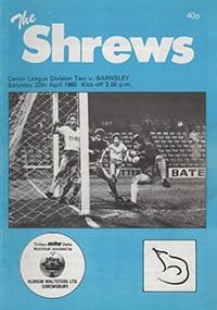 Shrewsbury Town v Barnsley 20-Apr-1985