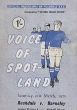 Rochdale v Barnsley 21-Mar-1970