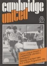 Cambridge United v Barnsley 21-Apr-1984