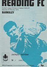 Reading v Barnsley 24-Feb-1973