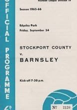 Stockport County v Barnsley 24-Sep-1965