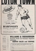 Luton Town v Barnsley 28-Aug-1968