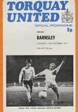Torquay United v Barnsley 30-Oct-1971