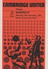 Cambridge United v Barnsley 30-Dec-1972
