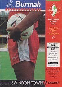 Swindon Town v Barnsley 31-Aug-1991