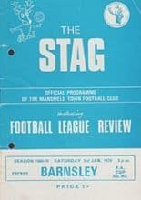 Mansfield Town v Barnsley 03-Jan-1970