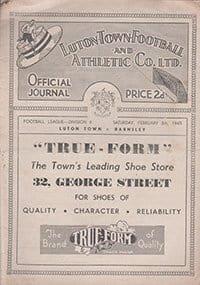 Luton Town v Barnsley 05-Feb-1949