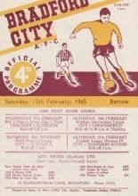 Bradford City v Barrow 13-Feb-1965