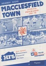 Macclesfield Town v Barrow 17-Feb-1990