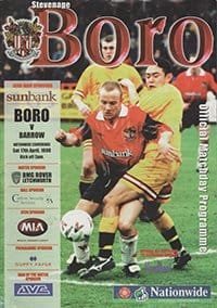 Stevenage Borough v Barrow 17-Apr-1999