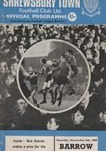 Shrewsbury Town v Barrow 08-Nov-1969