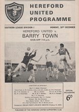 Hereford United v Barry Town 28-Dec-1964