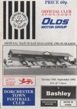 Dorchester Town v Bashley 10-Sep-1991