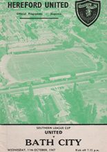 Hereford United v Bath City 11-Oct-1967