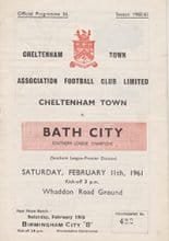 Cheltenham Town v Bath City 11-Feb-1961