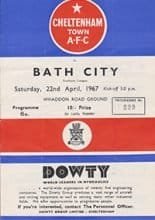 Cheltenham Town v Bath City 22-Apr-1967