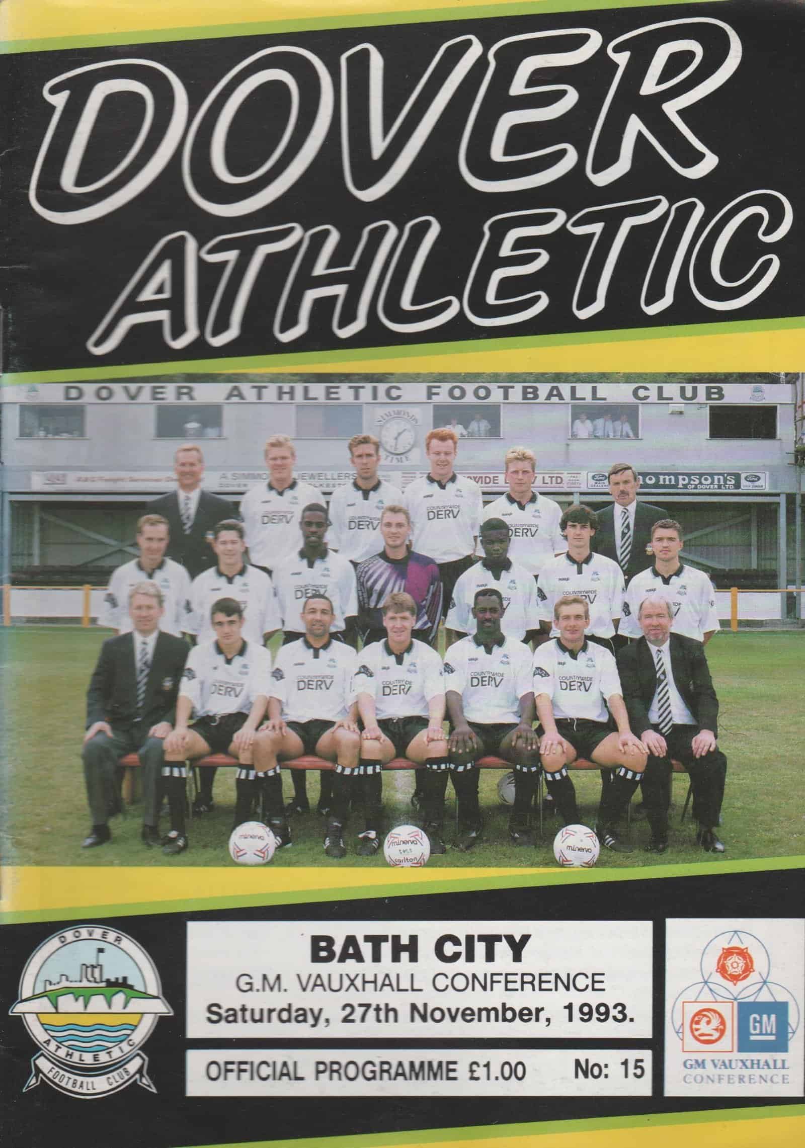 Dover Athletic v Bath City 27-Nov-1993