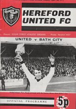Hereford United v Bath City 03-Apr-1972