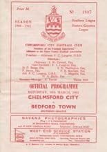 Chelmsford City v Bedford Town 18-Mar-1961