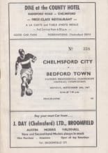 Chelmsford City v Bedford Town 25-Sep-1967