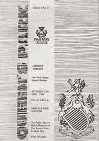 Queens Park v Berwick Rangers 12-Apr-1986