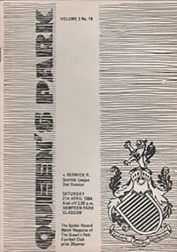 Queens Park v Berwick Rangers 21-Apr-1984