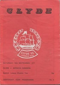 Clyde v Berwick Rangers 10-Sep-1977