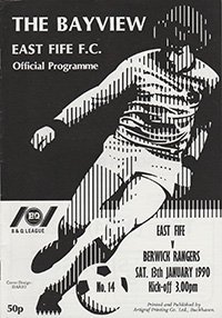 East Fife v Berwick Rangers 13-Jan-1990