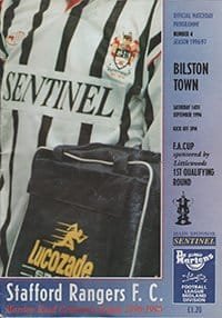 Stafford Rangers v Bilston Town 14-Sep-1996