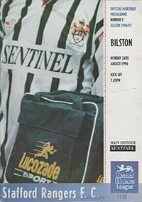 Stafford Rangers v Bilston Town 26-Aug-1996